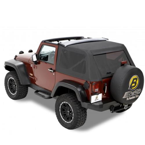 Jeep Wrangler JK 2türer Classic Trektop Verdeck Softtop Black Diamond Bestop 07-16