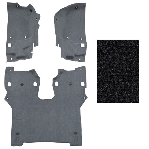 Jeep Wrangler JL 2türer Orginal Style Teppich Komplett Set Fussraum vorne & hinten schwarz 18-