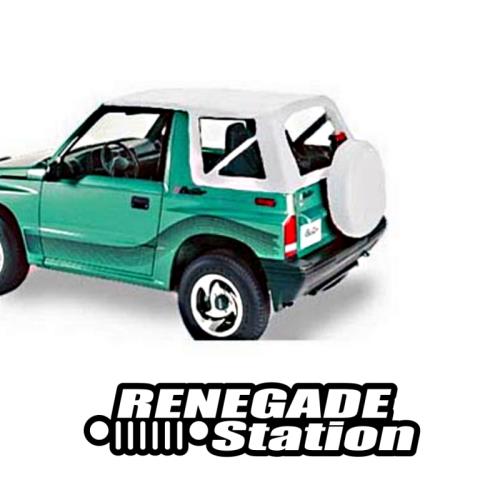 Suzuki Sidekick Geo Tracker Verdeck Ersatz Verdeckhülle für Orginal Verdeck Weiß Denim Bestop 89-94