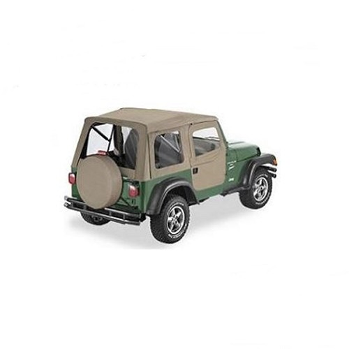 Jeep Wrangler TJ Supertop Softtop Verdeck inkl. teilbare Türen Dark TAN Denim Bestop 96-06 -SONDERPOSTEN!-