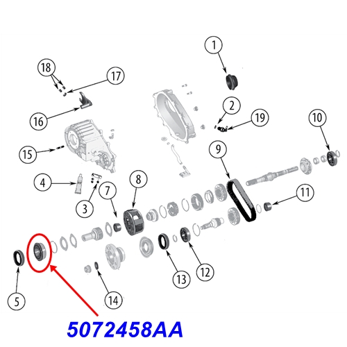 Jeep Gladiator JT Lager Eingang vorne MP1622C Verteilergetriebe Bj. 19-