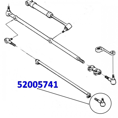 Jeep Cherokee XJ Spurstangenkopf am Achsschenkel links LHD 91-01