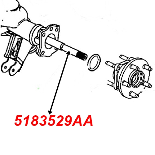 Jeep Grand Cherokee WH WK Steckachse Antriebswelle hinten links Dana 44 Hinterachse Spicer 06-10