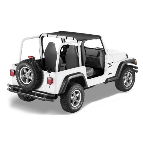 Jeep Wrangler TJ Header Bikini Top Targa Style Black Denim Bestop 96-02