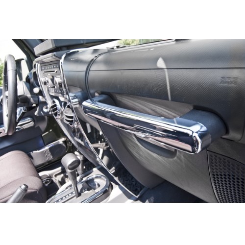 Jeep Wrangler JK Chrom Haltegriffblende Armaturenbrett Innendekor 07-10