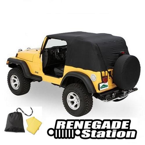 Jeep Wrangler TJ Emergency Top Notfall Softtop Cover Pavement Ends 96-06