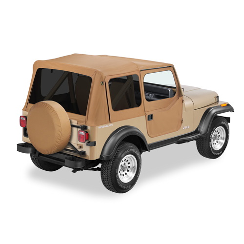 Jeep Wrangler YJ Verdeckhülle inkl. Aufsteckfenster mit getönten Scheiben Spice Denim 87-95