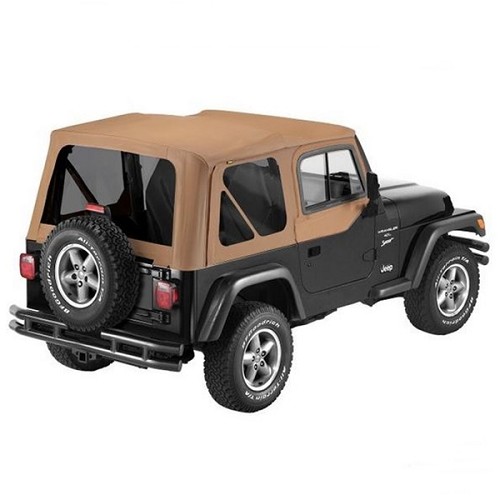 Jeep Wrangler TJ Verdeckhülle getönt inkl. Aufsteckfenster für Orginal Verdeck Spice Denim Bestop 96-02