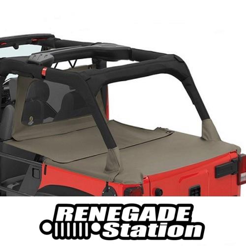 Jeep Wrangler JK 4türer Duster Abdeckung Verlängerung Khaki Diamond Bestop 07-18