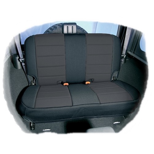 Jeep Wrangler TJ Sitzbezüge Sitzbezug Sitzschoner Rücksitz Neopren schwarz 03-06