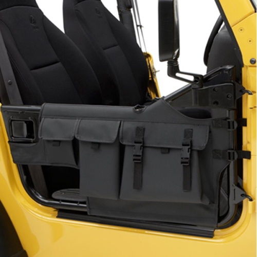 Jeep CJ CJ7 CJ8 Taschen Stautaschen Set für Element High Rock Halbtüren Black Denim 76-86