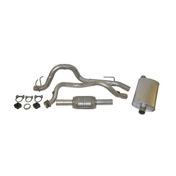Jeep Wrangler YJ 4,0 ltr. Auspuffanlage Katalysator Endrohr und Endtopf Komplettset 93-95
