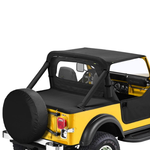 Jeep CJ CJ5 CJ7 CJ8 Wrangler YJ Windschott Windjammer Black