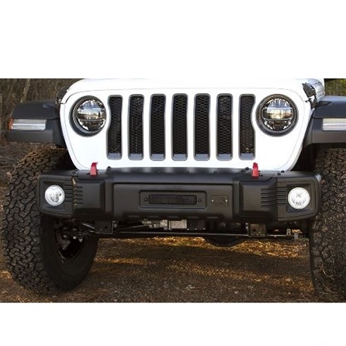 Jeep Wrangler JL Spartacus Stahl Stubby Stoßstange Stoßfänger kurz vorne schwarz Rugged Ridge 18-