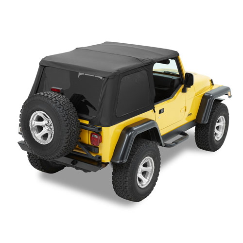 Jeep Wrangler TJ Trektop NX Verdeck Top getönte Scheiben schwarz Denim 96-06