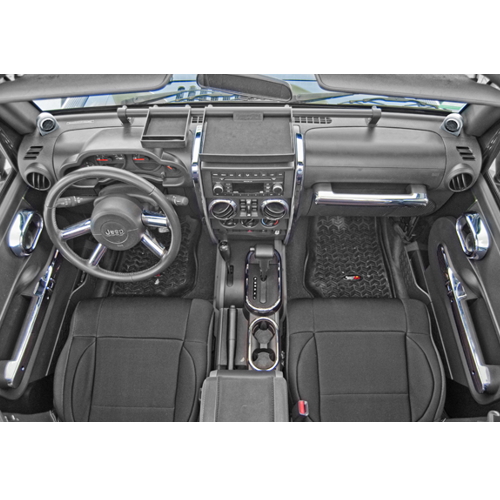 Jeep Wrangler JK 4türer Satz Decor Blenden Innendecorblenden Chrom Schaltgetriebe 07-10