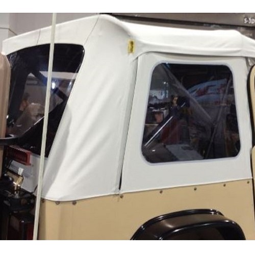 Jeep Wrangler YJ Verdeck Ersatzplane ohne Gestänge Weiss Denim getönte Scheiben Bestop 87-95