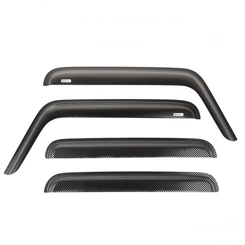Jeep Wrangler JK 4-türer Set Windabweiser Carbon Look Fensterblenden 07-18