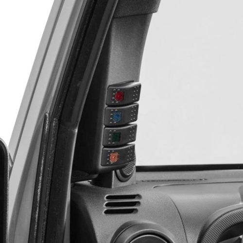 Jeep Wrangler JK Konsole Schalterkonsole mit 4 Schalter am Scheibenrahmen A-Säule Daystar 07-10