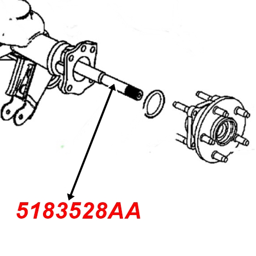 Jeep Grand Cherokee WH WK Steckachse Antriebswelle hinten rechts Dana 44 Hinterachse Spicer 06-10