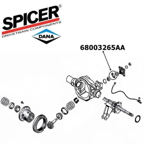 Jeep Grand Cherokee WH WK Simmerring Kardan Eingang Dana 44 Hinterachse Spicer 06-10