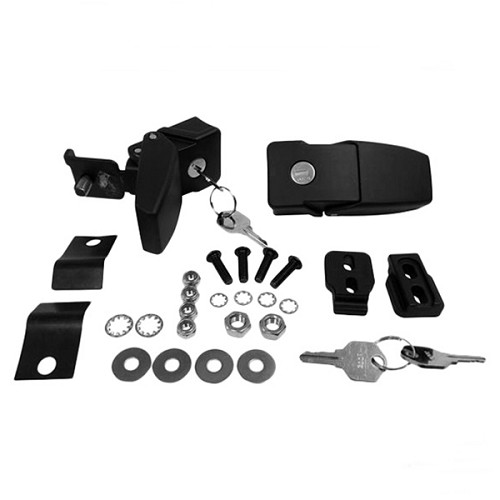 Jeep Wrangler JK Motorhaubenschloss Set schwarz 07-18