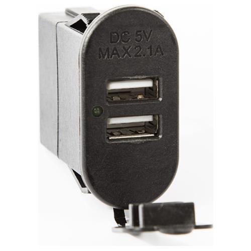 Jeep Wrangler TJ 2-fach dual USB Anschluss Port Buchse 96-06