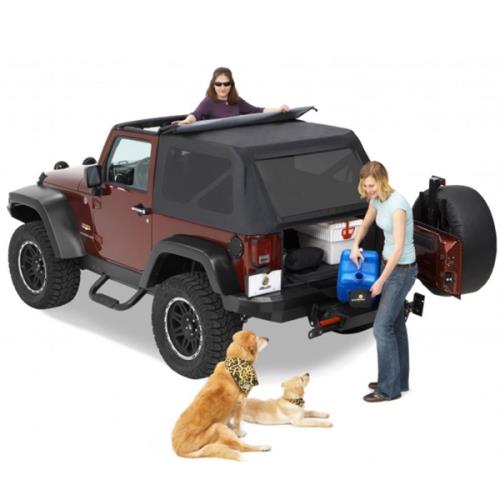 Jeep Wrangler JK 2türer Classic Trektop Verdeck Softtop Black Diamond Bestop 07-16