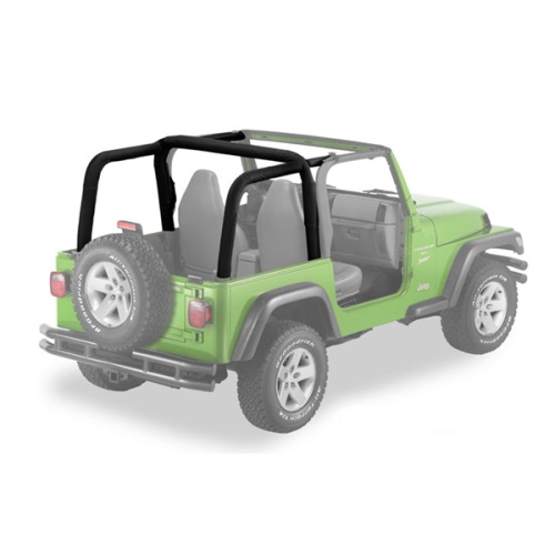 Jeep Wrangler TJ Überrollbügel Polster Bezug Black Denim Bestop 96-02