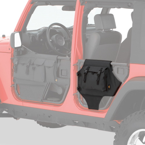 Jeep Wrangler JK 4-türer Taschen Stautaschen Set hinten für Element High Rock Halbtüren schwarz Diamond 07-17