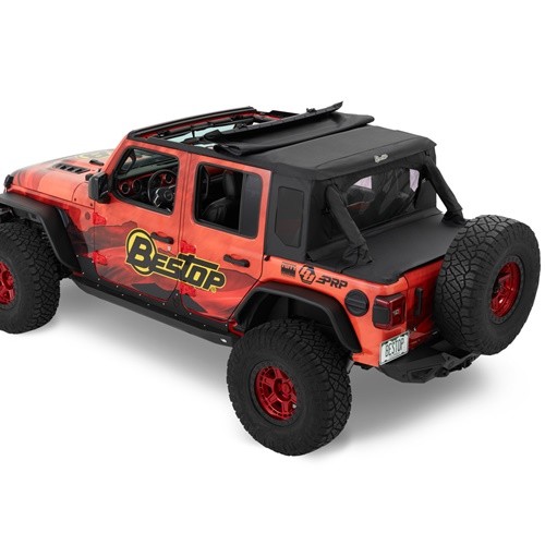 Jeep Wrangler JL 4türer Halftop Verdeck Black Twill Bestop 18-