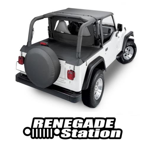 Jeep Wrangler TJ Duster Deck Cover Abdeckung Laderaum Black Diamond Bestop 03-06