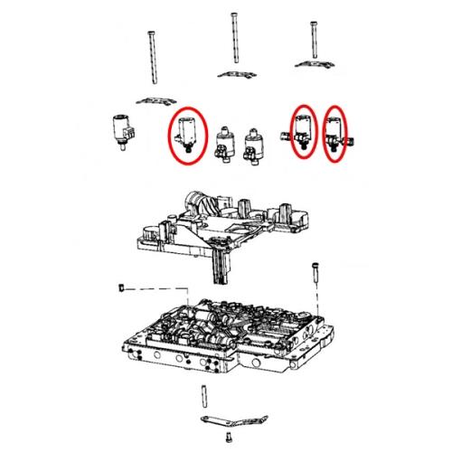 Jeep Grand Cherokee WJ WG EU Modell Magnetventil Regelventil NAG1 DGJ W5A580 Automatikgetriebe 02-04