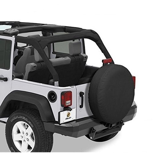 Jeep CJ Wrangler YJ TJ JK Radhülle Reserveradhülle Ersatzradhülle Black Denim 33'' x 13'' Bestop Bj. 55-18