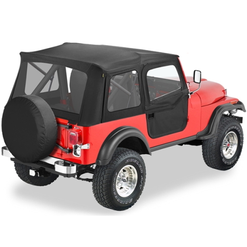 Jeep CJ CJ7 teilbare 2teilige Türen Supertop Doors Black Denim Bestop 76-80
