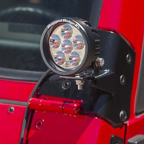 Jeep CJ Wrangler YJ TJ JK JL JT 3.5" runder LED Zusatz Scheinwerfer 76-