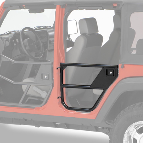 Jeep Wrangler JK 4türer Element Doors Türelement Halbtüren hinten HighRock 4x4 Satin Schwarz 07-18