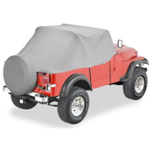 Jeep Wrangler YJ All Weather Trail Cover Grau Bestop Regenschutz Abdeckung Pavement Ends 87-91