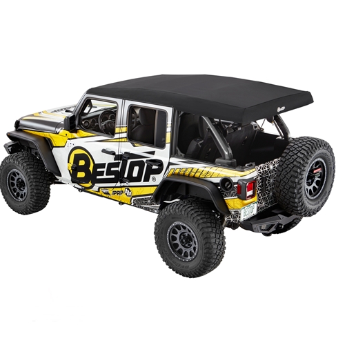 Jeep Wrangler JL 4türer Supertop Ultra Squareback Verdeck Softtop Black Twill Bestop 18-