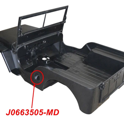 Jeep CJ2A CJ3A CJ3B CJ5 CJ6 Blech Tankstutzen Tankeinfüllstutzen Tankstutzenblech 46-71