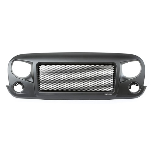 Jeep Wrangler JK Spartan Kühlergrill Frontgrill Satin Schwarz für verschiedene Einsätze Rugged Ridge 07-18