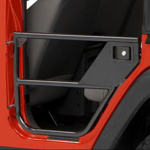 Jeep Wrangler JK 4türer Element Doors Türelement Halbtüren hinten HighRock 4x4 Satin Schwarz 07-18