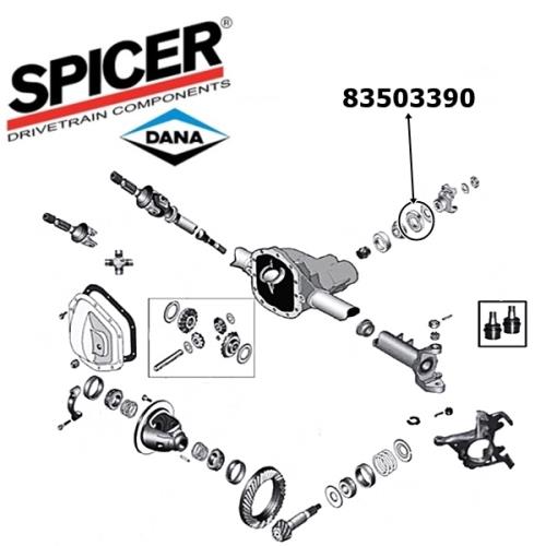 Jeep Grand Cherokee ZJ ZG Simmerring Kardan Eingang Dana 30 Vorderachse Spicer 92-98