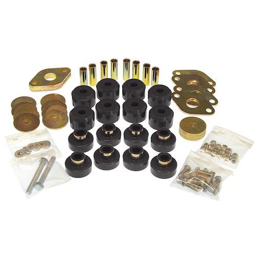 Jeep Wrangler JK 2türer Bodyauflage Karosserieauflage Set Auflage Gummis Karosserie Standard schwarz Prothane 07-18