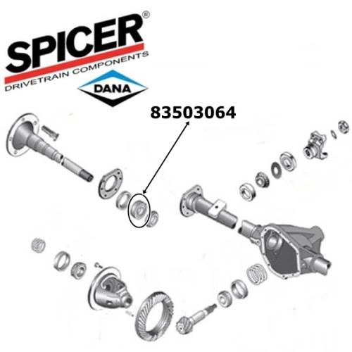 Jeep CJ Radlager hinten außen Dana 44 Hinterachse Spicer Bj. 1986