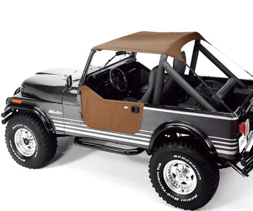 Jeep CJ Bikini Top Traditional Style TAN Denim Bestop 76-86