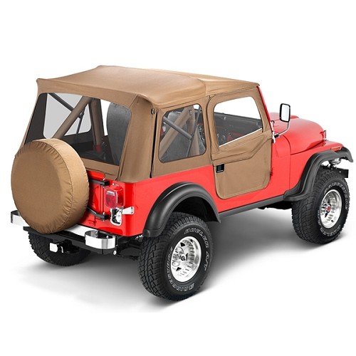 Jeep CJ CJ7 Supertop Softtop Verdeck inkl. teilbare Türen Spice Denim Bestop 80-86