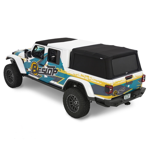 Jeep Gladiator JT Supertop Ladefläche mit getönten Scheiben Black Diamond Bestop 19-