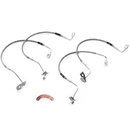 Jeep Wrangler JK Bremsschlauch Bremsschläuche Kit Edelstahl Flexschlauch bis 6" Zoll 07-10