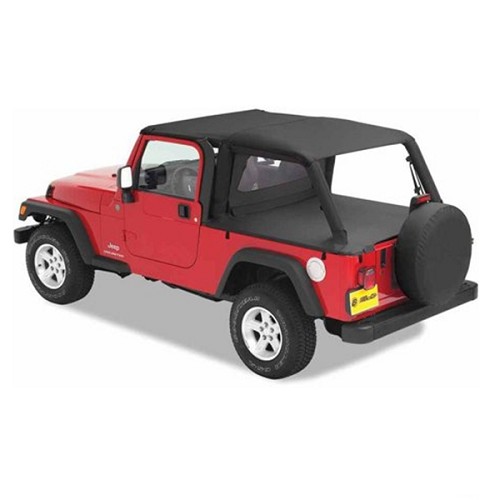 Jeep Wrangler TJ Unlimited Duster Deck Cover Abdeckung Laderaum Black Diamond Bestop 04-06